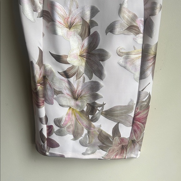 Enfocus Studio sleeveless boat-neck floral print midi dress size 8 NWT - Picture 3 of 8